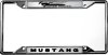 2015-2019 Ford Mustang License Plate Frame - Chrome Horsepower